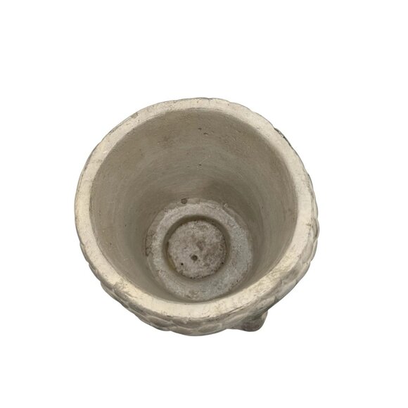 Buddha Head Planter Pot In Concrete Gray Finish For Indoor & Outdoor Use - Picture 6 of 7